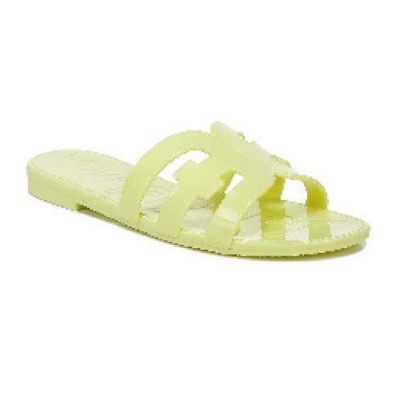 Sam Edelman Bay Jelly Slide Sandal in Kiwi - Picture 1 of 7